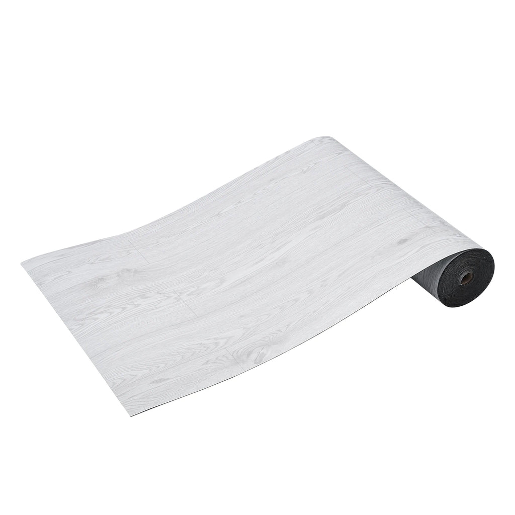 SucceBuy Self Adhesive Vinyl Floor Tiles 1.5mm Thick Peel & Stick Light Wood Grain DIY Flooring for Kitchen  Dining Room Bedroom