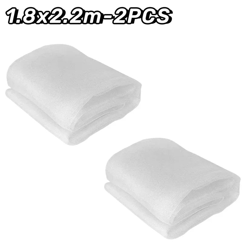 Large Fruit Tree Netting with Zip and Drawstring Garden Insect Screen Transparent Bird Plant Barrier Screen