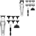 Kemei Barber Professional Hair Clipper and Hair Trimmer Combo Electric Men Zero Gapped Trimmer Fade Finish Hair Cutting Machine