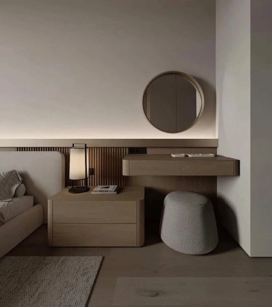 Minimalist Dresser Customized Bed Stand Simple Designed Dressing Table Makeup Vanities Bedroom Furniture