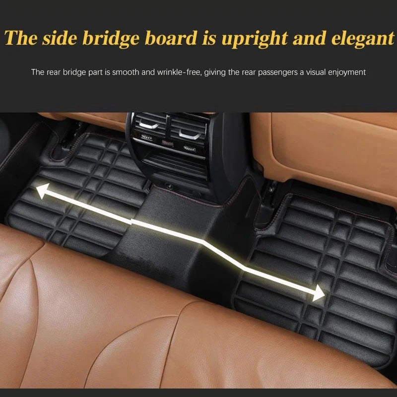 Car LHD Floor Mats for Honda HR V 2016~2022 HR-V HRV RU Vezel Leather Panel Liner Carpet Custom Foot Part Inner Rug Accessories