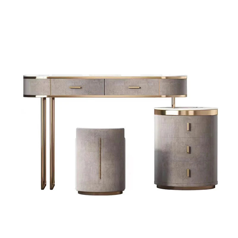 Girl Garden Vanity Table Bedroom Mirror Modern Bathroom Dressing Table Jewelry Organizer Mesa De Maquillaje Trendy Furniture