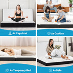 Three-Fold Portable Floor Bed