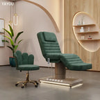 Modern Beauty Salon Center Facial Spa Bed with Foot Control Luminous Diode Electric Massage Beauty Bed Tattoo Embroidery Eyelash Bed