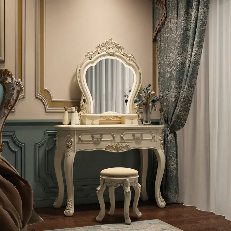 European dresser bedroom makees ins multifunctional princess dressing table storage cabinet integrated small apartment