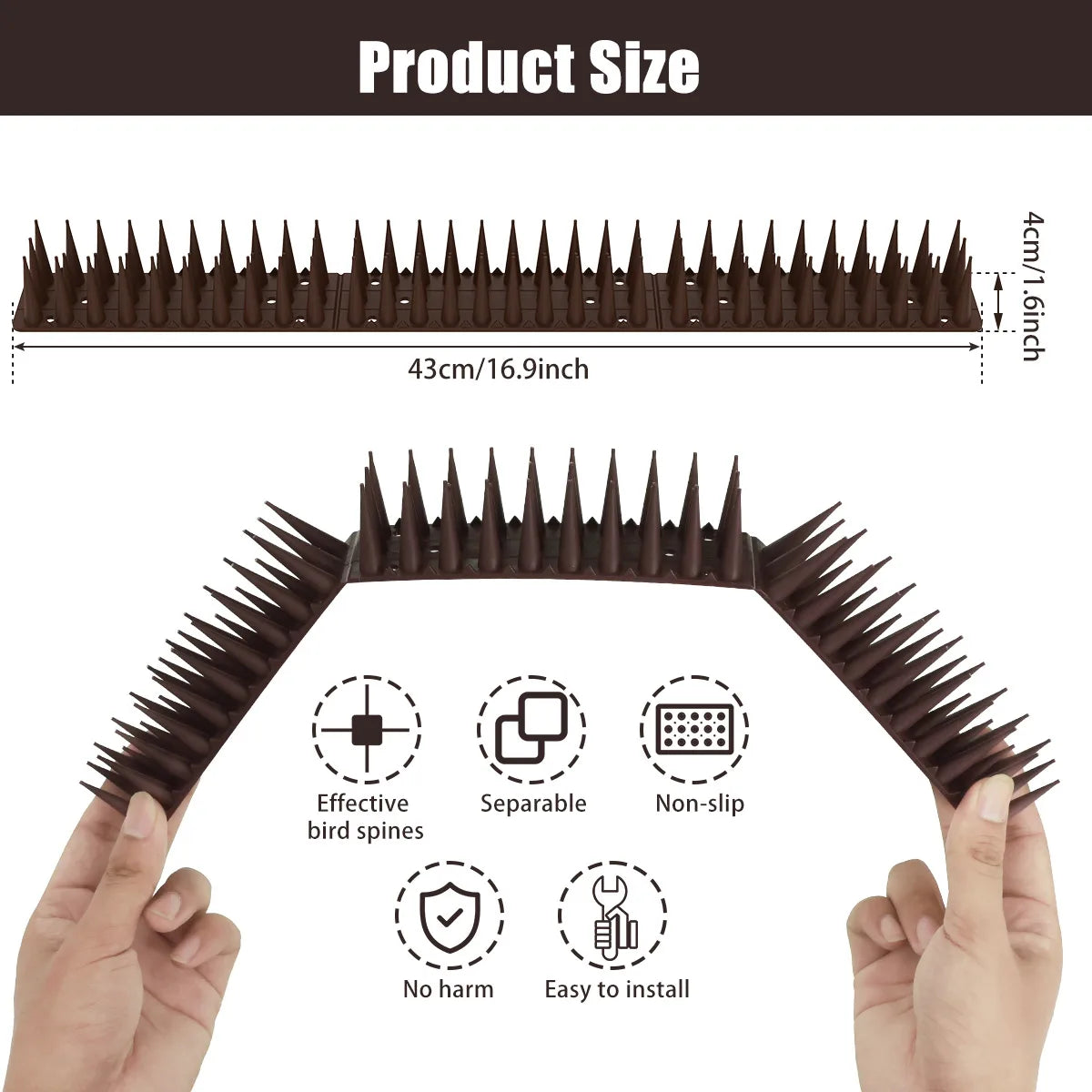 Fence Wall Spikes Anti Bird Spikes Anti-theft Spikes Anti Climbing Spikes Pigeon Destroyers Anti-theft Cats Anti Bird Spikes Tie