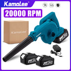 Kamolee Household Electric Leaf Blower 2 in 1 Vacuum Cleaner for Blowing Dust Computer Dust Cleaning Blower 18V-21V Power Tools