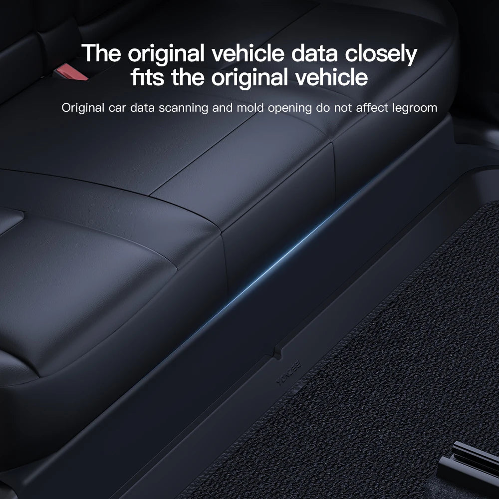 YZ For Tesla Model Y/3 Juniper 2021-2025 Rear Seat Lower Anti-kick Pad Protective Mat Electric Vehicle Protective Accessories