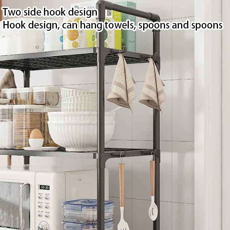 4/5-Storey Vertical Kitchen Storage Rack, Multi-Layer Storage, Used For Storing Items in The Kitchen, Bathroom, And Living Room
