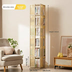 Rotating bookshelf 360 degree floor storage shelf Internet celebrity home simple student bookcase