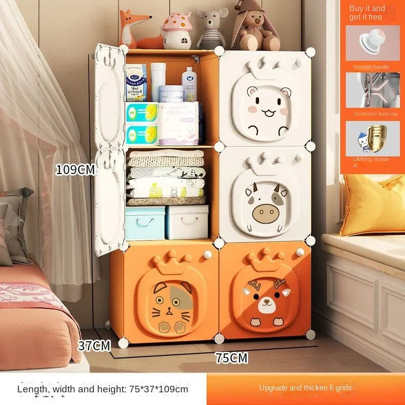 Partitions Bedroom Folding Economic Designer Wardrobe Modern Space Saving Clothes Cabinets Simple Dressers Cube Hotel Furniture
