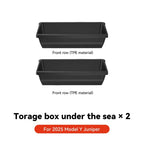 YZ For Tesla Model Y Juniper 2025 Underseat Storage Box Seats Drawer TPE Hidden Storage Tray Push Pull Car Organizer Accessories