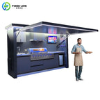 Customizable Stainless Steel BBQ Station with Prep Sink Storage Drawers and Grill for Outdoor Kitchen Island