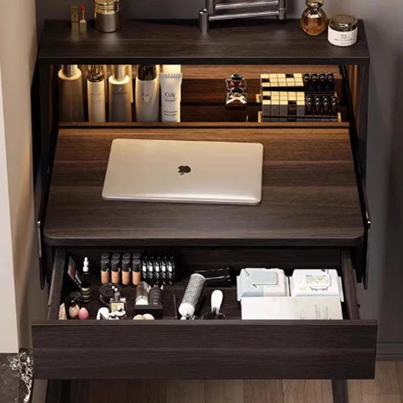 Black Luxury Vanity Table Modern Women Bedside Chair Dressing Table Cheap Cosmetics Mesa De Maquillaje Lounge Suite Furniture