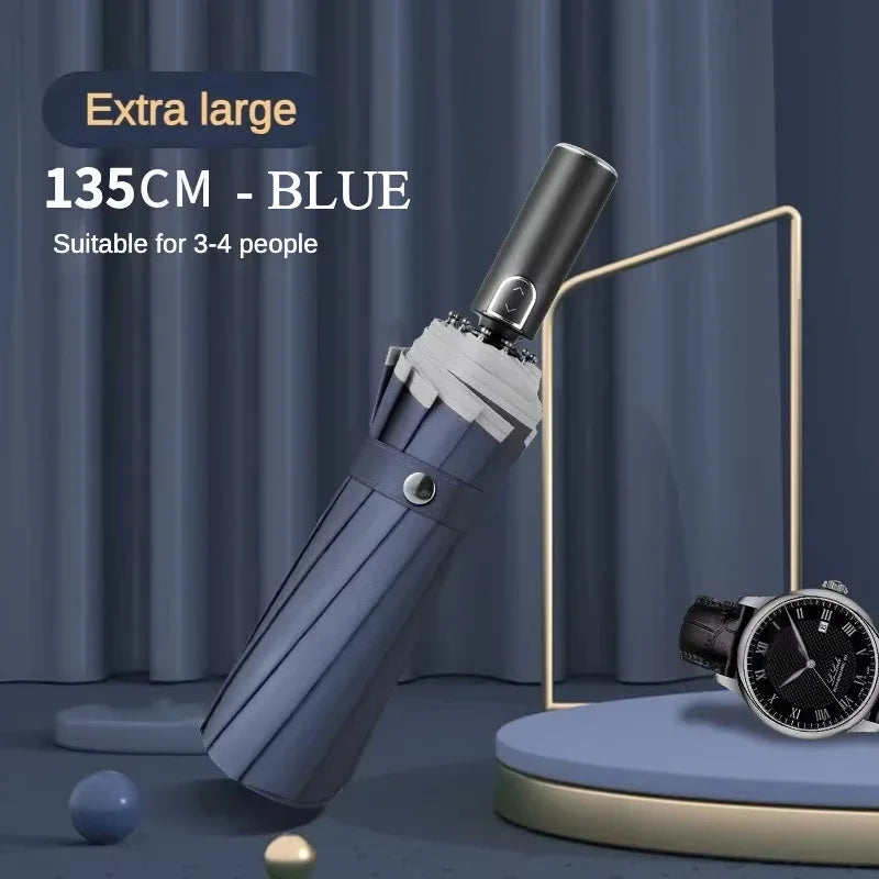 Super Large 135CM Automatic Folding Umbrella