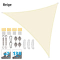 5x5x5/2x2x2M Waterproof Sun Shelter Triangle Sunshade Protection Outdoor Canopy Garden Patio Pool Shade Sail Awning Shade Cloth