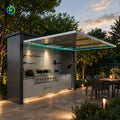 Modular Outdoor Kitchen Island Set with BBQ, Cabinets and Pod - Complete Outdoor Kitchen for Garden and Patio Use Customized