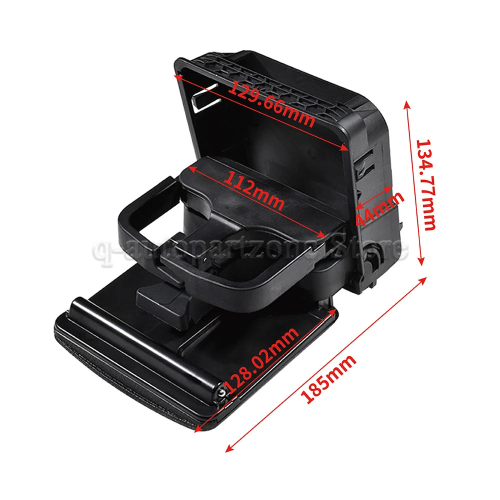 Car Armrest Rear Cup Holder Cup Mount Black For VW Golf MK5 MK6 2006 2007 2008 2009 2010 2011 OEM 1K0862532 1K0862532C Auto Part
