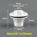 1~8PCS 1/2, 3/4, 1 Inch UPVC Double Female Thread Water Tank Joints Garden Irrigation Accessories Fish Tank Connector