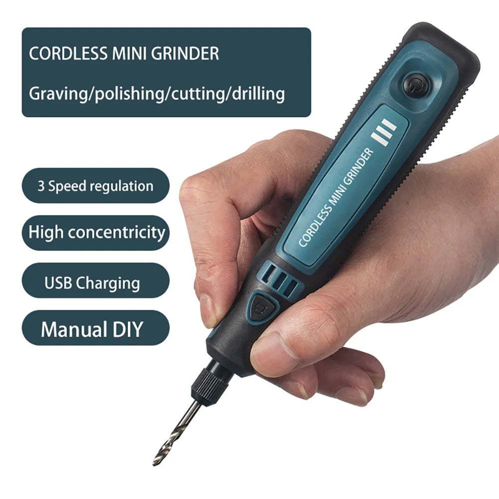 3.6V 5000-10000-15000r/min Electric Hand Drill Mini Engraver Drill Kit Tools Cordless Grinder Engraving Griding Drilling Machine