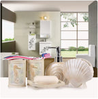 European 5pcs Bathroom Set/Resin Bathroom Accessories Kit/Toothpick Holder/Soap Dispenser/Tooth Brush Holder/Cup Soap Dish Tray