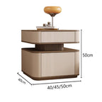 Minimalist Modern Aesthetic Bedside Table With Drawers Design Storage Nightstand Space Saving Mesa De Noche Bedroom Furniture