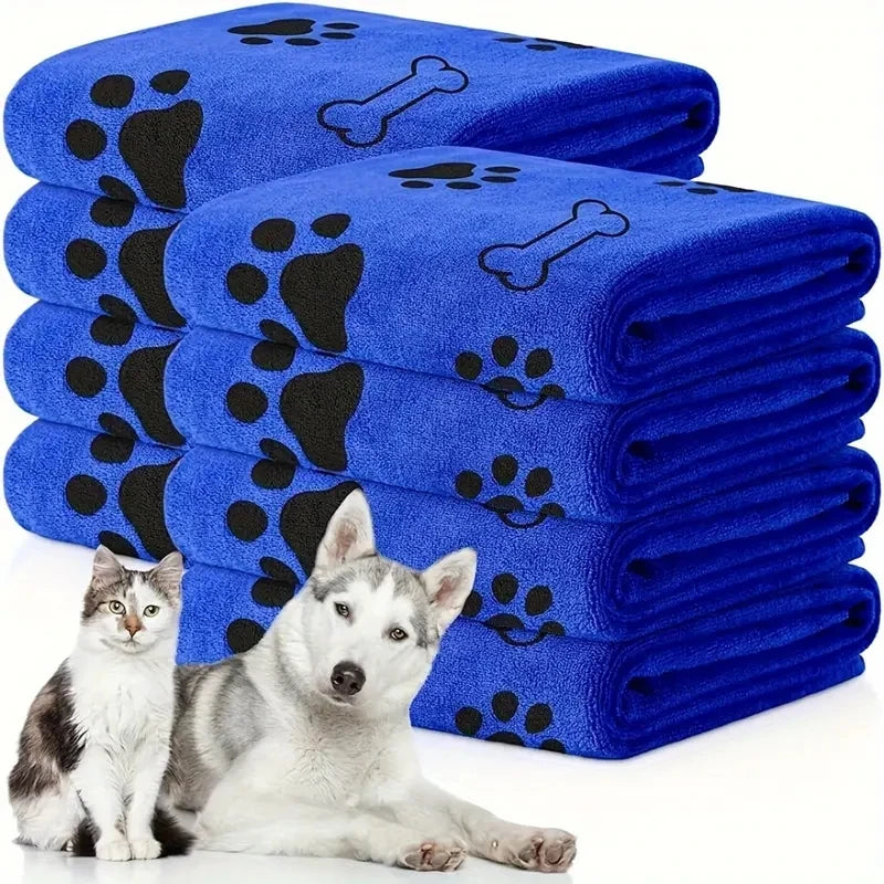 2-Pack Soft Microfiber Dog Towels - Quick Dry, Super Absorbent for Pet Bath & Grooming | AlluCanFind