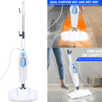 12 IN 1 Electric Steam Mop with 120 Degree Rotatable Head for Floor Cleaning,5000W Steam Cleaner 400ML Water Tank Handheld Mop