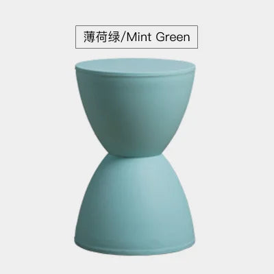 Fashion Nordic Creative Modern Simple Bench Foot stool Round stool Thickened Plastic Round Stool Home Dector