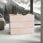 "Premium Vintage Green Jade Stone Dresser - Handcrafted Luxury Marble Slate 3/4/5-Drawer Storage Cabinet Custom Retro"