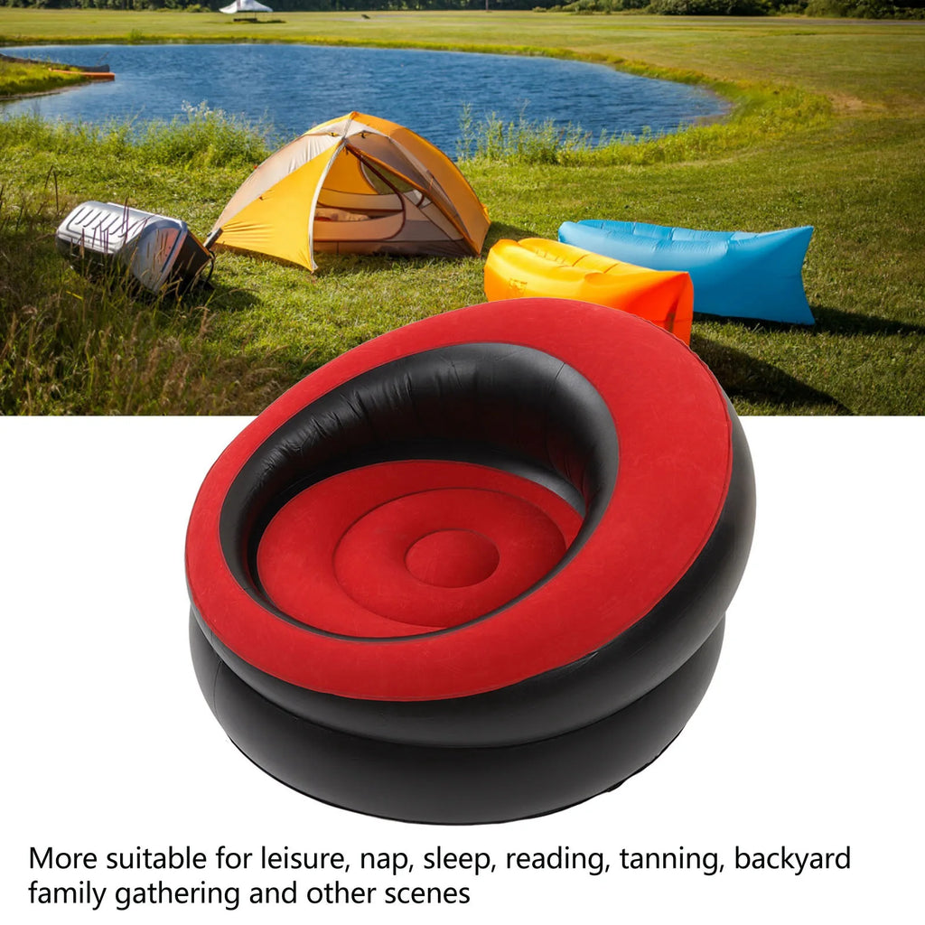 Inflatable Couch Eco Friendly Inflatable Sofa Chair Ergonomic Design Widely Applicable for Living Room