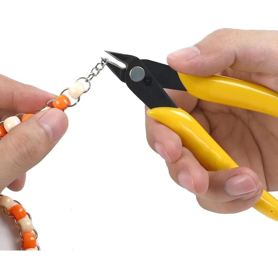 5pcs Micro Flush Cutters Wire Cutter with Internal Spring Diagonal Cutters for Electronics Heating Wire Model Sprue Soft Copper