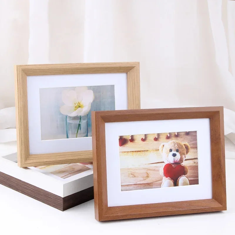 Nordic Wooden Photo Frame Minimalist A3 A4 Frame for Pictures for Wall Bedroom Living Room Ornament Christmas Gift Home Decor