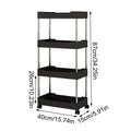 Storage Organizer With Wheels 3/4 Tier Organizer Utility Cart With Wheels Hollow Design Storage Shelves For Kitchen Work Area