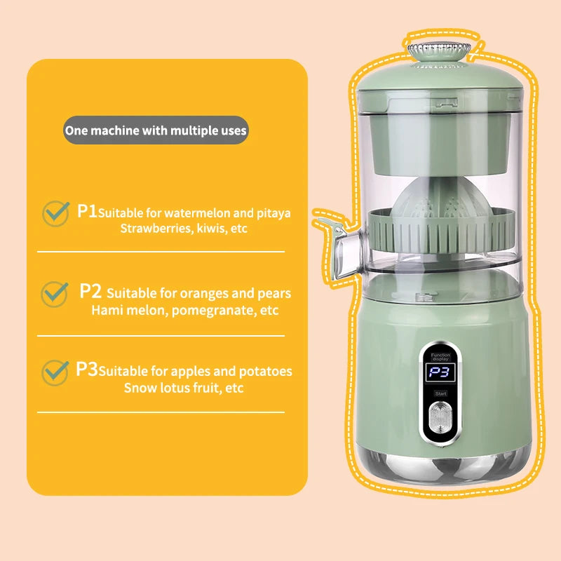 YZJ-003 new portable multifunctional small juicer, juicer, residue separation electric juicer, orange juice machine.