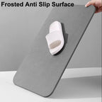 Stone Bath Mat Natural Diatomaceous Earth Shower Mat Super Absorbent Quick Drying Bathroom Floor Mat Grey Rug Easy To Clean 2024