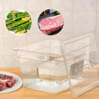 Container 11 Liter/12 Quart with Lid BPA Free Food Grade for Virtually All Immersion Circulators Sous Vide Cookers Accessories