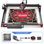 AlgoLaser DIYKIT Laser Engraver 10W Output Power,App Offline Control,Table DIY Engraver Cutter Tool For Metal/Glass/Wood Engrave