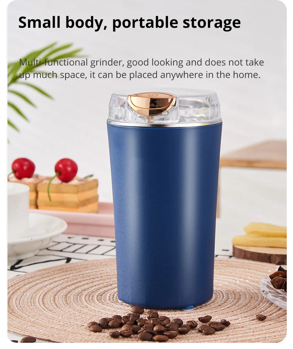 Small Electric Grinding Machine Grain Grinder Coffee Grinder Stainless Steel Nuts Beans Grains Mill Herbs for kitchen