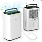 25L/Day Dehumidifier LED Display 24H Timer Auto Restart Auto Shut Off