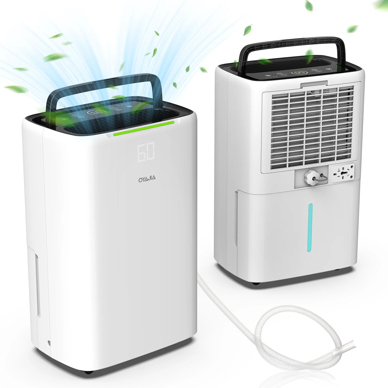 25L/Day Dehumidifier LED Display 24H Timer Auto Restart Auto Shut Off