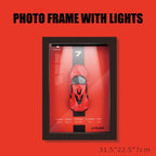 1:32 photo frame version alloy metal sports car model 3D hanging picture frame Interior decorations ornaments With Light Display