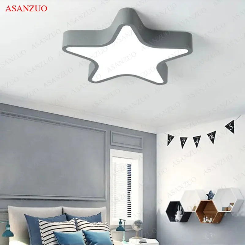 Macaron Star LED Ceiling Light – Kids' Bedroom Lamp | AlluCanFind