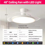 Intelligent Invisible Ceiling Fan Lamps Bedroom Study Living Room Ligh