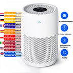 AROEVE Air Purifier 170 m³/h for Bedroom,Living Room Activated Carbon