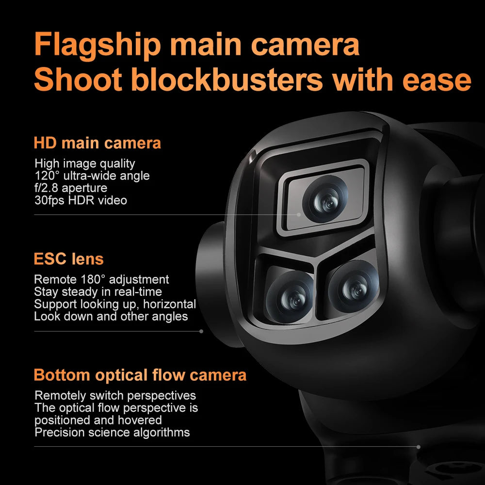 For Xiaomi V988 Drone 4K Professional HD Camera 360° Obstacle Avoidance Brushless GPS Quadcopter FPV RC Dron Toy with Big Screen