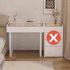 dressing table with light mirror vanity stool Drawer for clothes makeup toiletries vanity table Hairstyles bedroom furniture