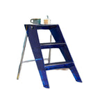 JOYLOVE Japanese Household Ladder Transparent Acrylic Portable Telescopic Folding Ladder Storage Three-step Pedal Plastic Ladder