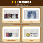 24-Pack Thick Transparent Shoe Boxes