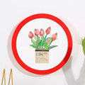 Simple circular photo frame 6 inches, 7, 8, 10, 12 inches, hanging wall picture frame, without painting core